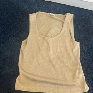 Gold St John knit tank